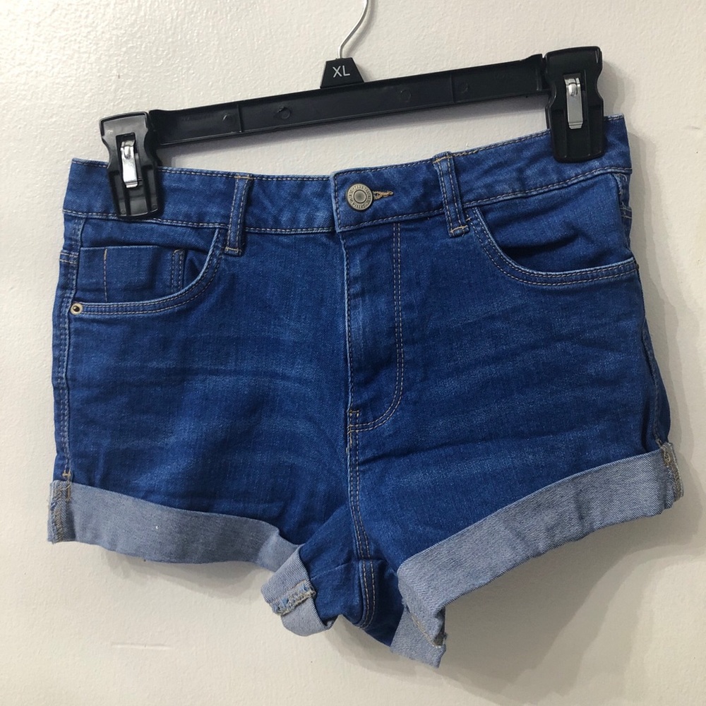 Zara cuffed blue Jeans Shorts size 4